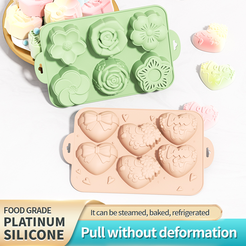 Soap Making Instructions - 실리콘 비누 몰드, 다양한 모양의 하트