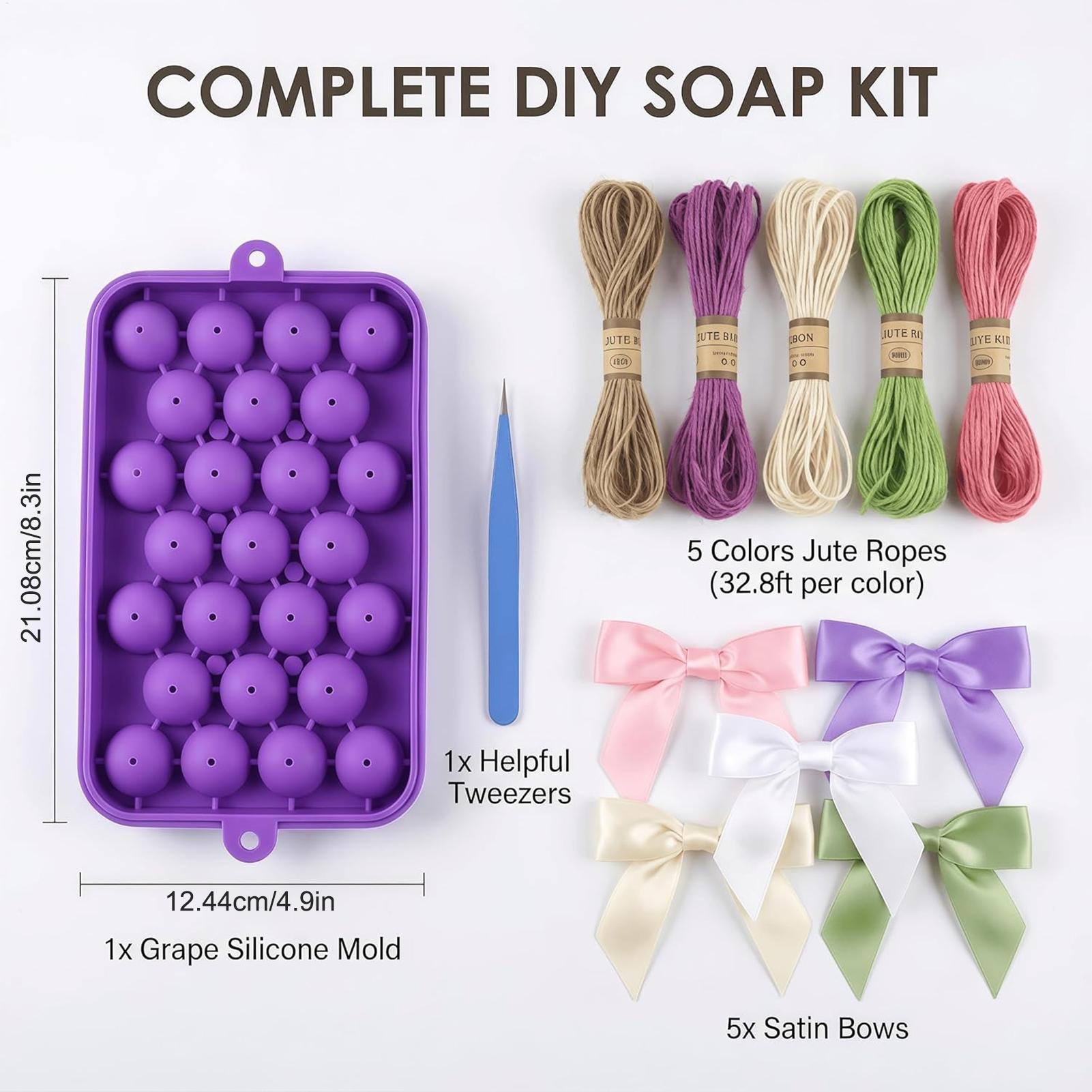 DIY 비누 만들기 키트 포도 비누 몰드, 쉽게 분리되 - Soap Making Diy Kit 리뷰 및 가격
