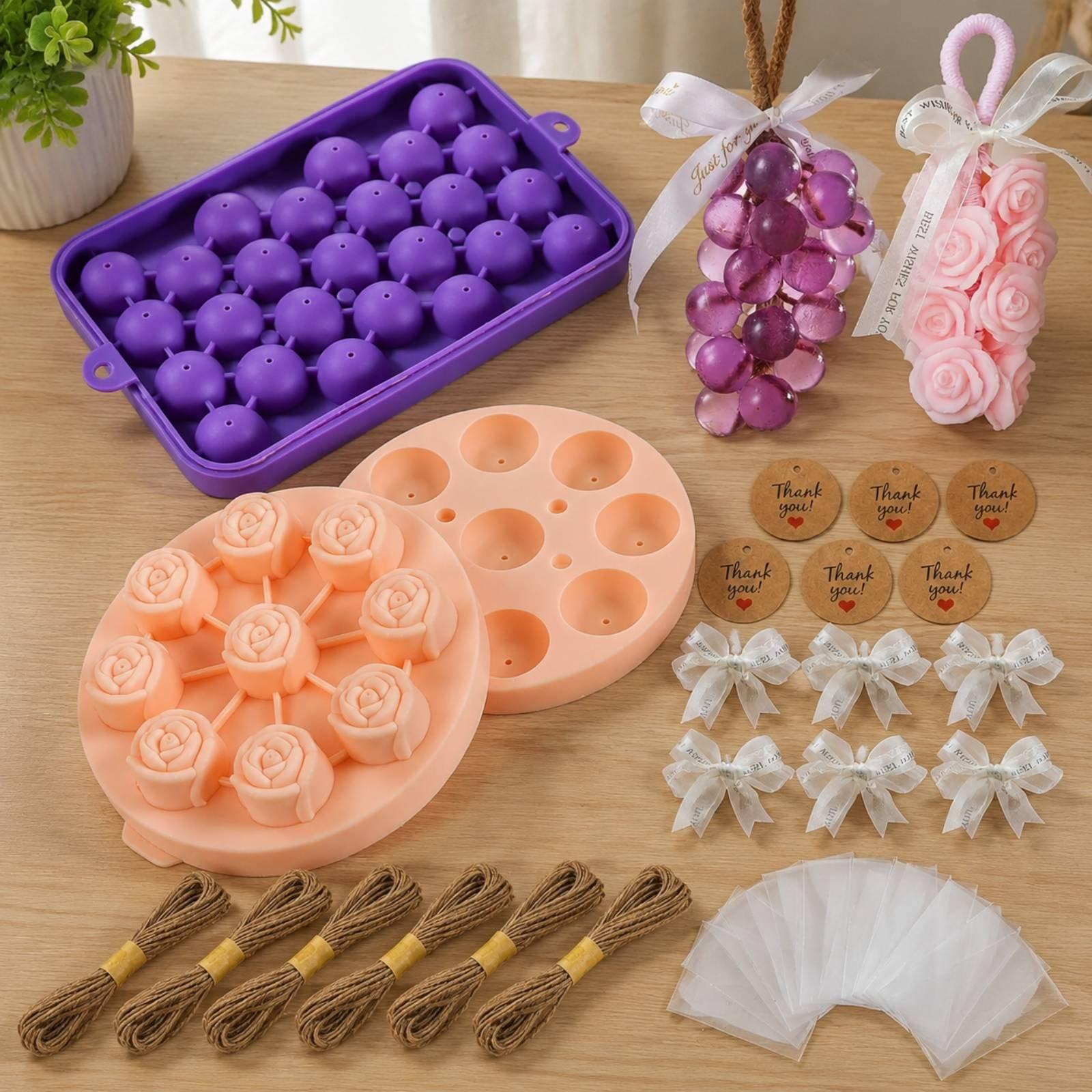비누 제작 키트 실리콘 몰드 재사용 가능한 공예 선물  - Soap Making Kit For Beginners 리뷰 및 가격