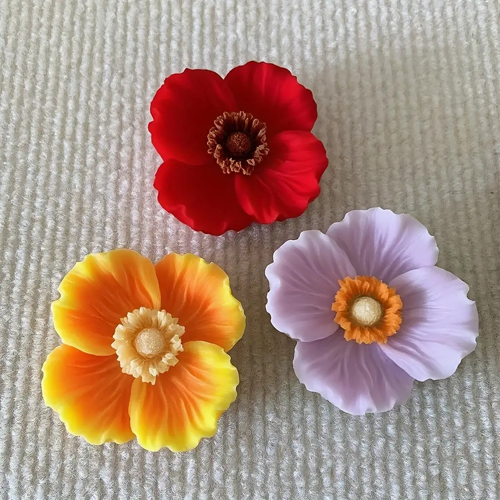 꽃 모양 실리콘 캔들 몰드는 비누, 점토, 레진 공예품 - Soap Making Gifts 리뷰 및 가격