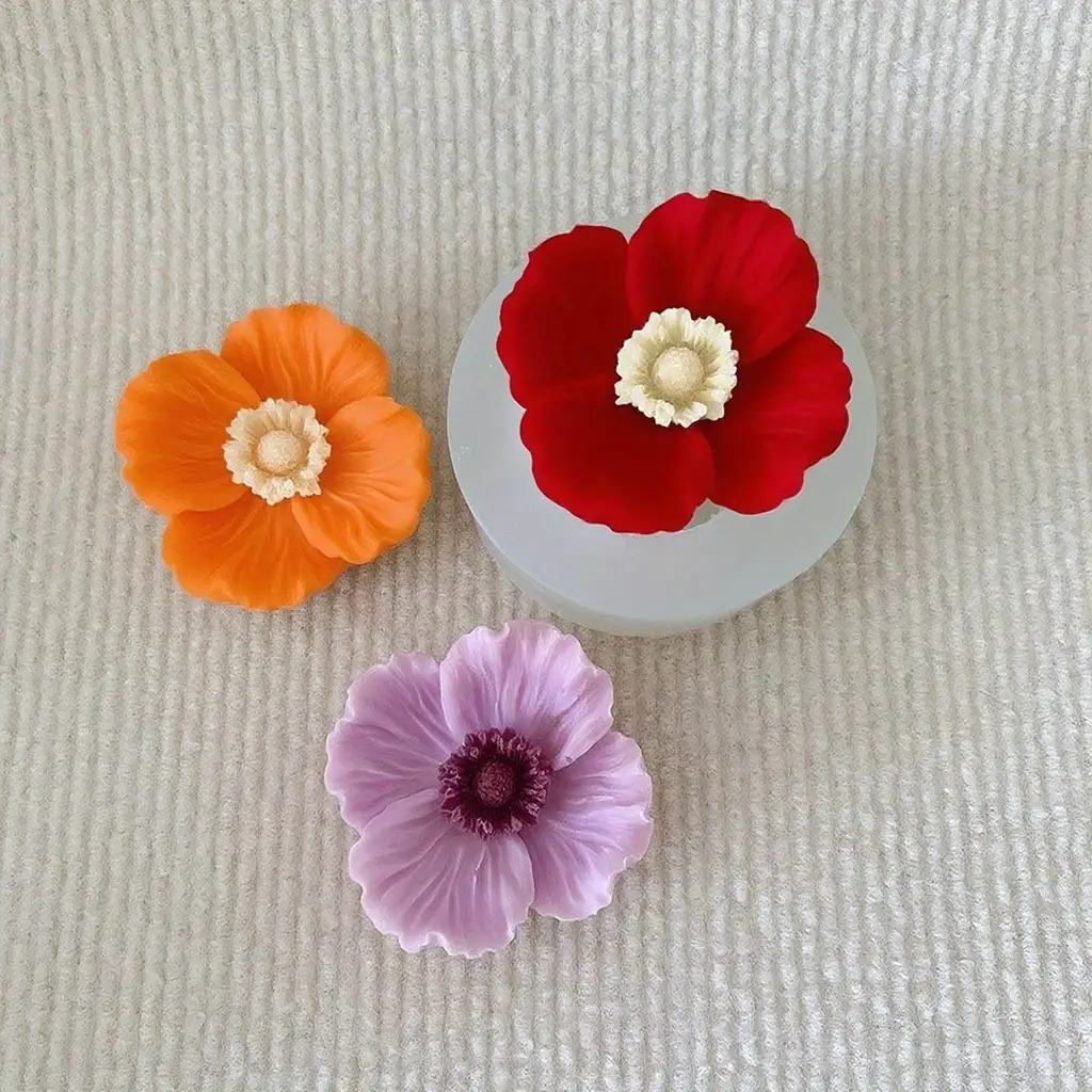 꽃 모양 실리콘 캔들 몰드는 비누, 점토, 레진 공예품 - Soap Making Gifts 리뷰 및 가격