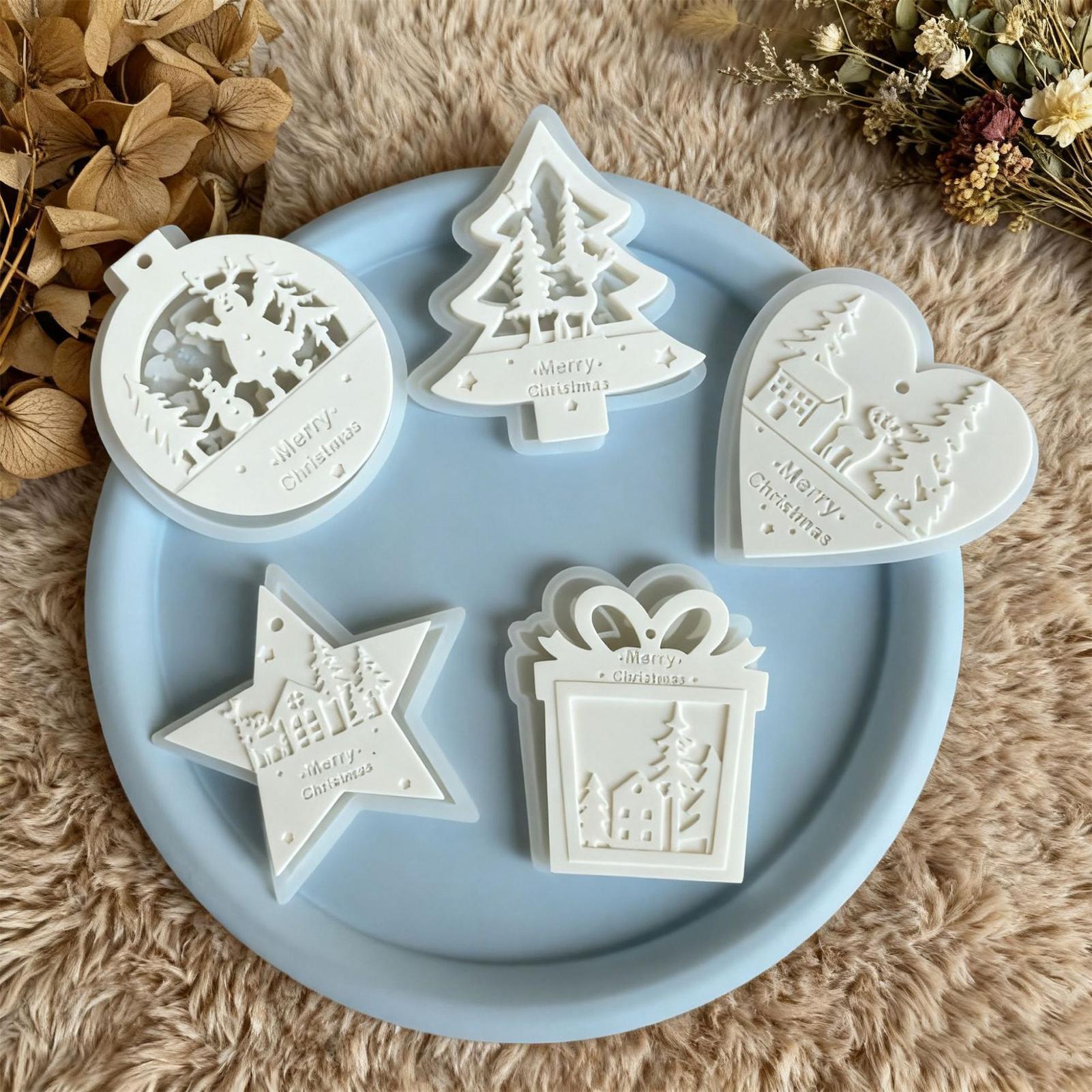 5종 크리스마스 실리콘 몰드 레진 에폭시 몰딩 키트 간 - Soap Making Kit For Beginners 리뷰 및 가격