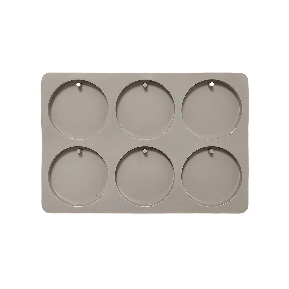 1개입, 6개의 구멍이 있는 둥근 모양의 실리콘 몰드, - Soap Making Instructions 리뷰 및 가격