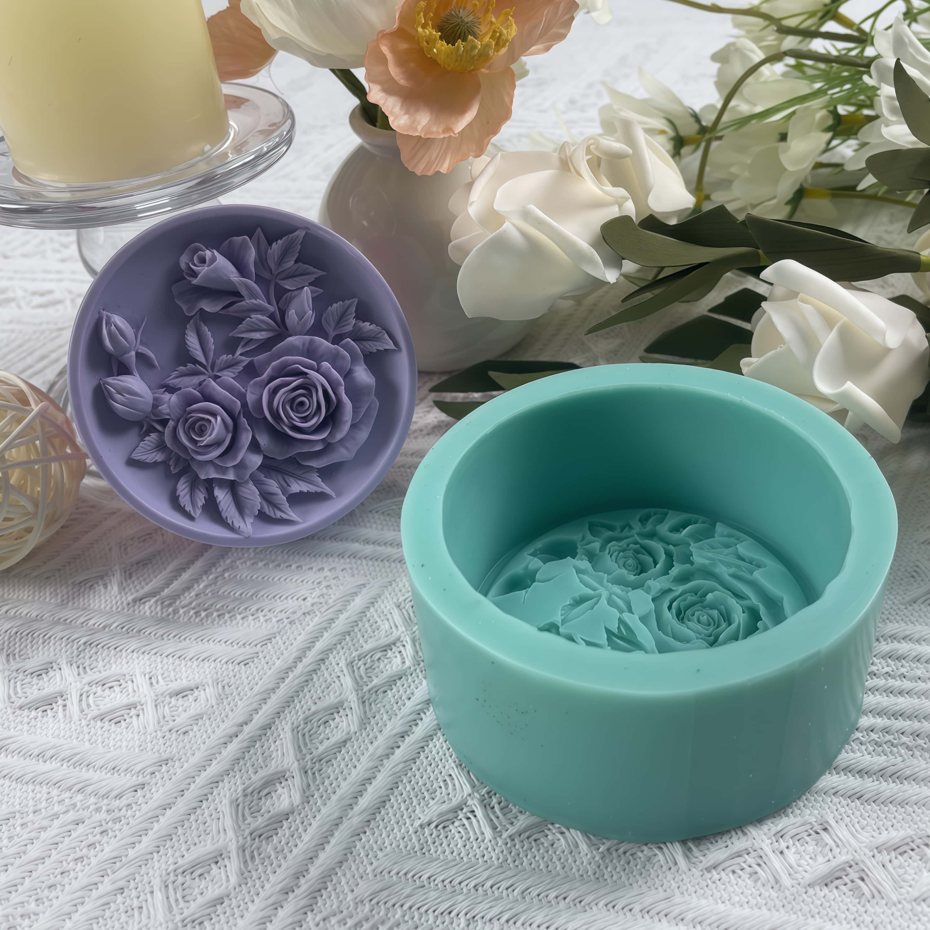 3D 장미 수제 실리콘 비누 몰드, 둥근 꽃, 천연 유 - Soap Making Instructions 리뷰 및 가격