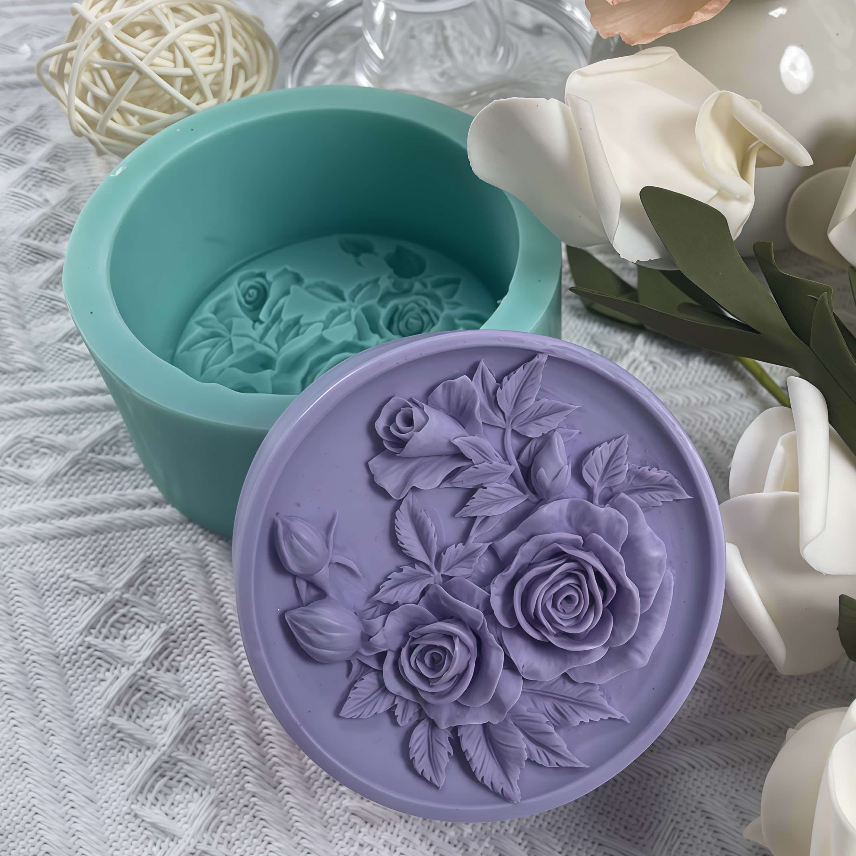 3D 장미 수제 실리콘 비누 몰드, 둥근 꽃, 천연 유 - Soap Making Instructions 리뷰 및 가격